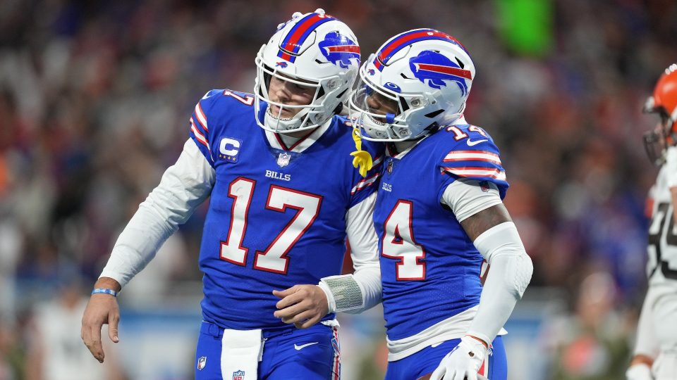 Josh Allen downplays any potential rift with star Bills receiver Stefon Diggs: 'The media has blown this so far out of proportion'