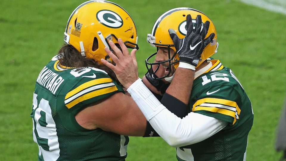 Packers OL David Bakhtiari pokes fun at former teammate and friend Aaron Rodgers over Packers RPO offense: 'Aaron was slow as s—'