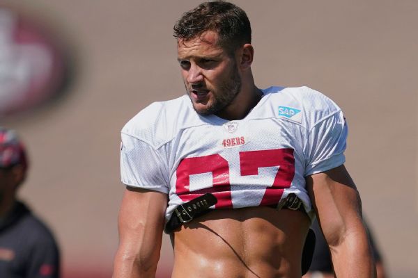 49ers DE Bosa 'confident' about playing Sunday