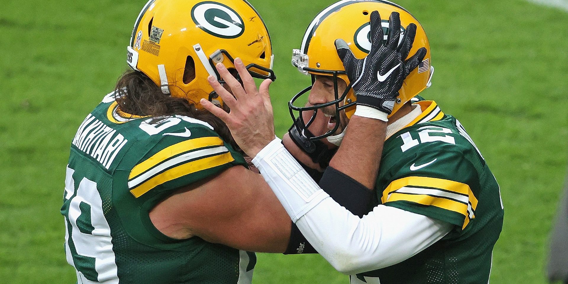 Packers OL David Bakhtiari pokes fun at former teammate and friend Aaron Rodgers over Packers RPO offense: 'Aaron was slow as s—'