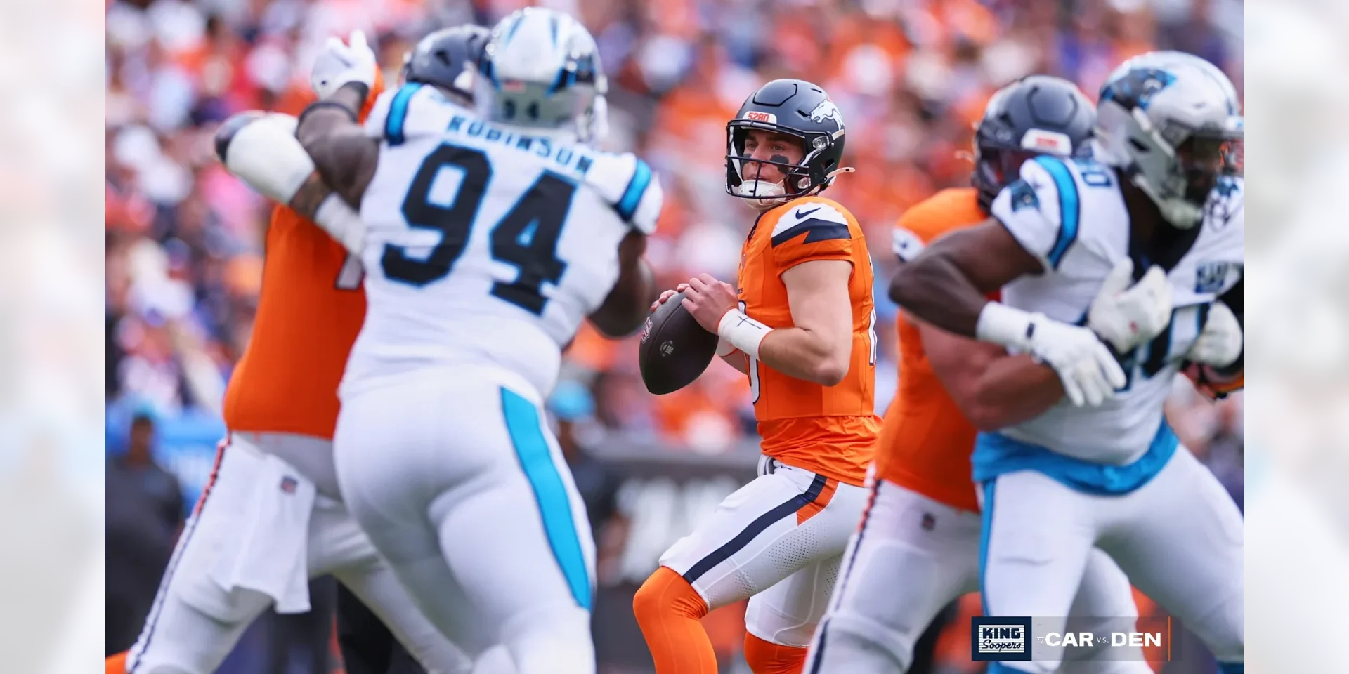 NFL Week 8, Bo Nix takes on the Carolina Panthers (image courtesy Denver Broncos)